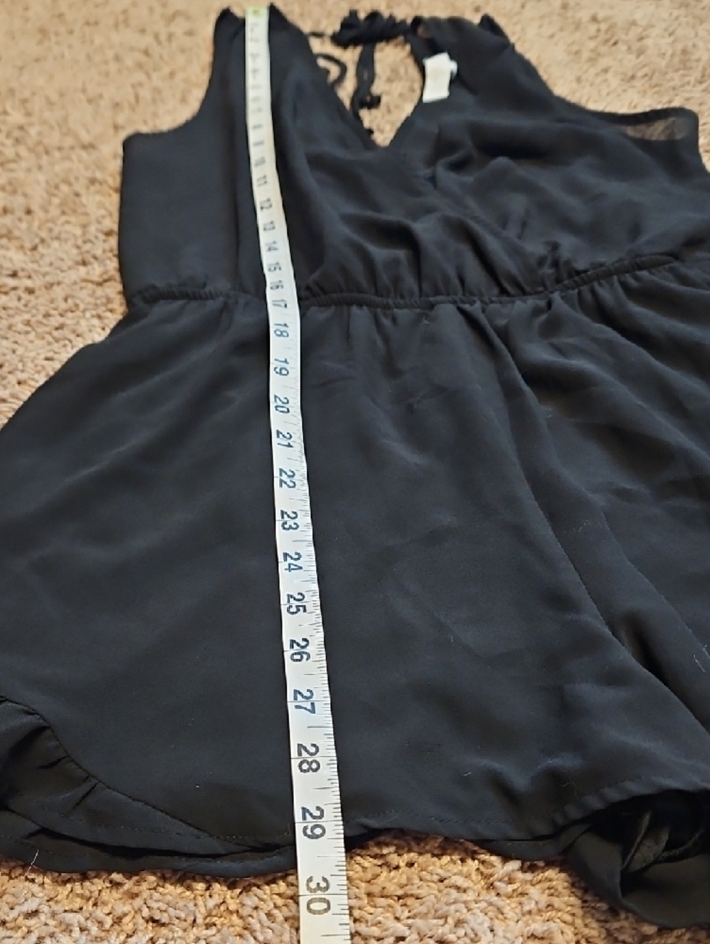 ASTR The Label Black Sleeveless V-Neck Chiffon Romper - Picture 11 of 13